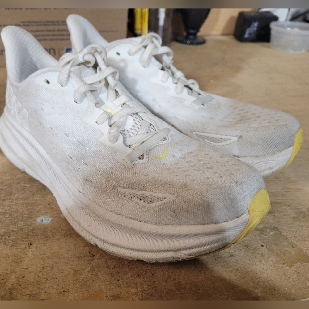 Hoka One One White Athletic Shoes